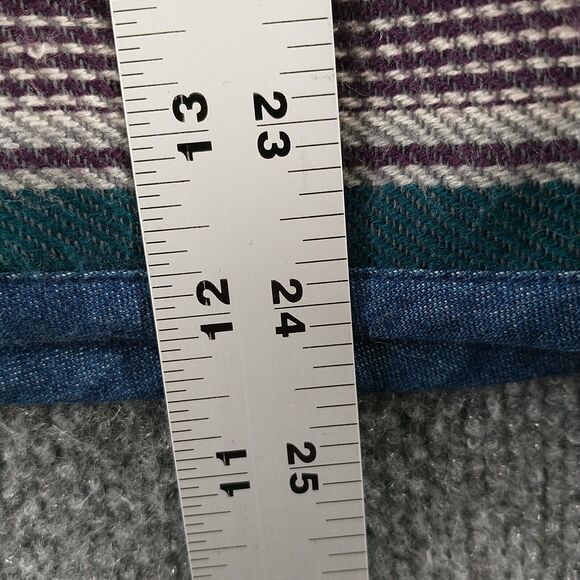 Gina Peters Women's Button-Up Jacket Multi Medium Striped Acrylic Blend - Picture 10 of 11